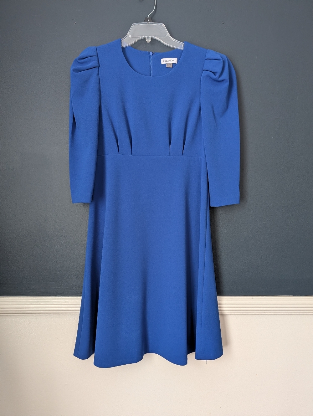 Bright Blue Long Sleeve Dress Size 8